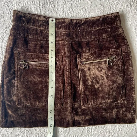 Free People Brown Mini Skirt Perfect for Night Out - Picture 2 of 5